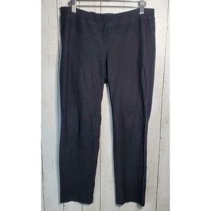 Eileen Fisher Women's Black Pull On Pants Casual Elastic Waist Size XS Stretch